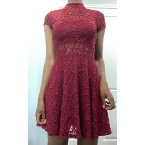 My Michelle Red Cut-Out Dress